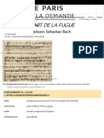 Philharmonie à la demande - L'Art de la fugue de Johann Sebastian Bach