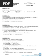 Série Arithmétiques