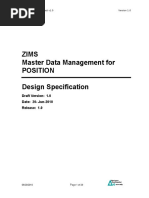 Zims Master Data Management For Position Design Specification