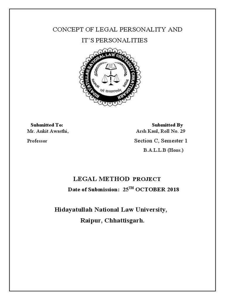 Legal Personality and Its Types Explained | PDF | Private Law | Justice