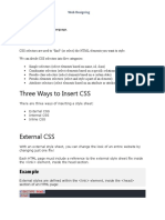 Three Ways To Insert CSS: Example