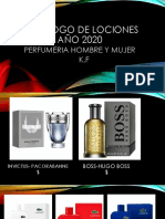 2020 Catalog of Men's and Women's Perfumes