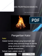 Energi kalor dan Perpindahannya