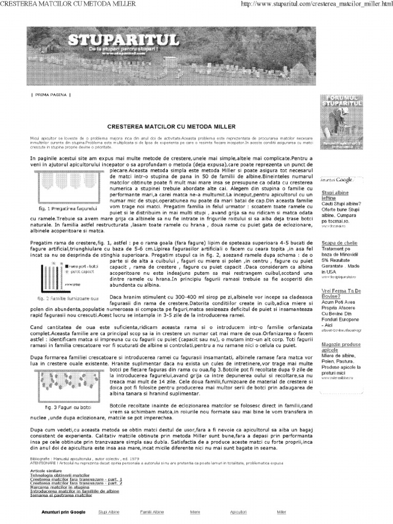 Cresterea Matcilor Cu Metoda Miller | PDF