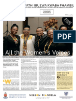 Reflections On The Gender Project of The CWGS at Mandela University