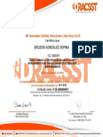 Certificado Dracsst 133