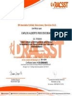 Certificado Dracsst 135