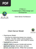 01 Client Server Architecture + Web Hosting