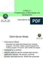 01 Client Server Architecture + Web Hosting