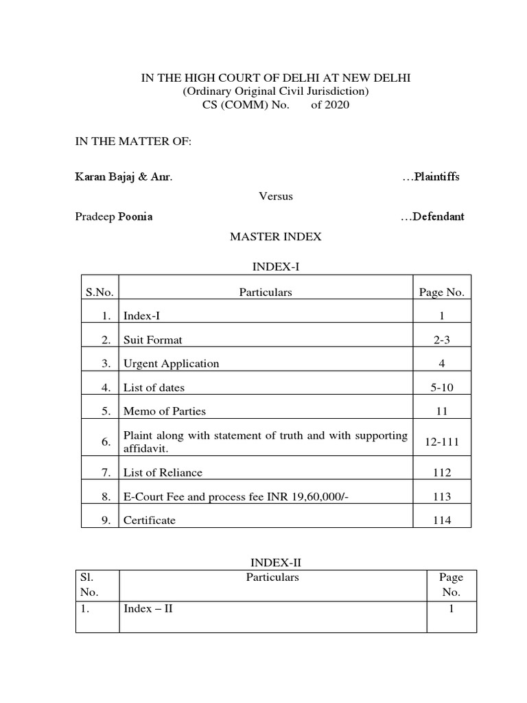 Karan Bajaj & Anr. vs. Pradeep Poonia PDF | PDF | Defamation | Teachers