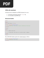 HTML With Javascript