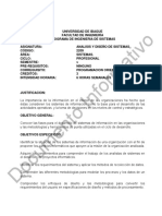 Microcurriculo Analisis y Diseño de Sistemas PDF