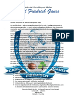 Informe de Proyección Del Centro de Edicacion para Adultos Carl Friedrich Gauss 2021 PDF