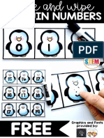 Penguin Numbers: Graphics and Fonts Provided by