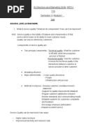 Architecture and Marketing Skills ARCH 516 Semester IX Module1 Test