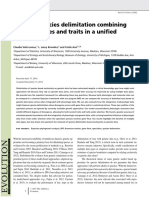 Bayesian Species Delimitation Combining Multiple Genes and Traits in A Unified Framework