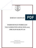 Kertas Cadangan Permohonan Pembelian Tali Leher Pengawas