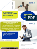 AFECTACIONES EMOCIONALES COMO GESTIONARLAS  POSITIVAMENTE