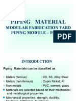 Piping Material: Modular Fabrication Yard Piping Module - Part Ii