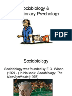 Sociobiology & Evolutionary Psychology