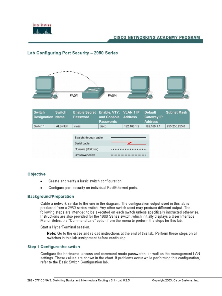 Practica 1 Port Security | PDF | Cisco Certifications | Network Switch