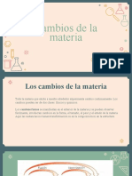 Cambios de La Materia