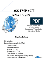 Cross Impact Analysis: Lekshmi Krishna M.R M.Tech - 100609 Department of Future Studies University of Kerala