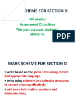 PT 3 - MARK SCHEME FOR SECTION D Lama