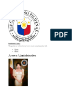 Arroyo Administration: Skip To Content