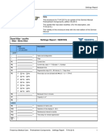 Sand Filter / Zeolite Filter / Birm Filter Settings Report / SERVICE