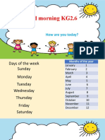 Good Morning KG2.6: How Are You Today?