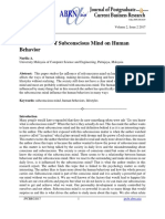 The Influence of Subconscious Mind On Human Behavior: Nurilia A