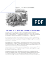 Historia de La Industria Azucarera Dominicana