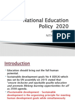 National Education Policy 2020: Presented by Nithyalakshmi
