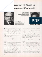Relaxation of Steel in Prestressed Concrete: Jose Trevino