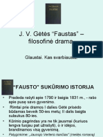 J.V. Gėtės"Faustas"-filosofinė Drama