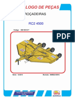 Roçadeira Tatu - RC2 4500 - Sem Frota