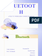Bluetoot H: A Way To Wireless Communication