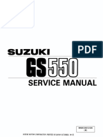 Suzuki GSX550 '84-'86 Service Manual (99500-35012-03E)