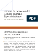 Informe de Selección