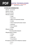 Python Pragathi Contents PDF