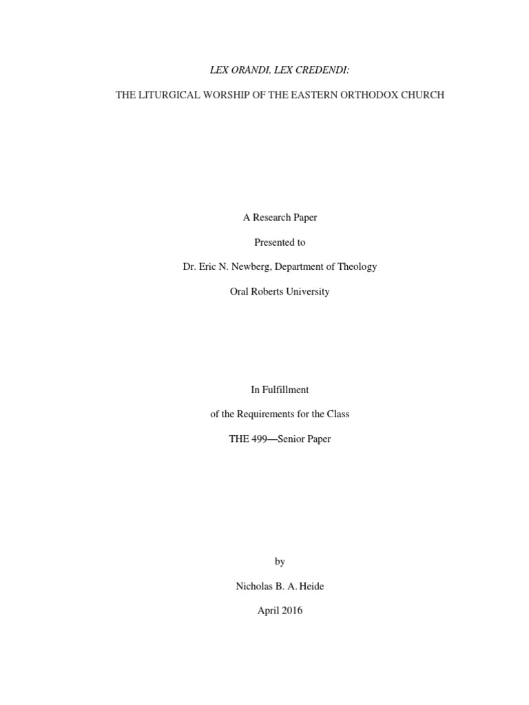 Lex Orandi Lex Credendi The Liturgical W PDF PDF Christian Worship Christianity