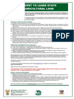 Advert To Lease State Agricultural Land: Eligibility and Exclusion Criteria