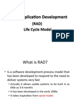Rapid Application Development Rapid Application Development: (RAD) Life Cycle Model (RAD) Life Cycle Model