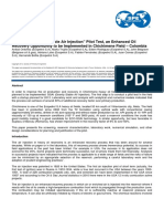 SPE 154255 ECO-GSAI "Gravity Stable Air Injection" Pilot Test, An Enhanced Oil Recovery Opportunity To Be Implemented in Chichimene Field - Colombia