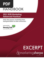 Download 2011 B2B Handbook Excerpt by MarketingSherpa SN48641657 doc pdf
