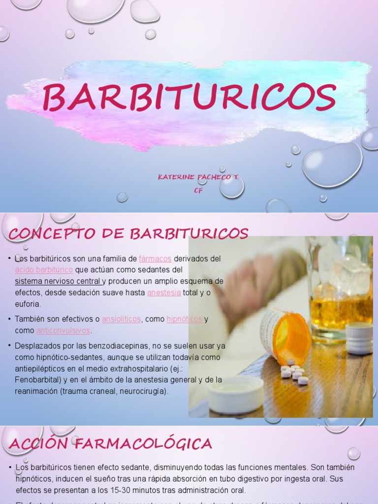 BARBITURICOS | PDF | Ácido gamma-aminobutírico | Benzodiazepinas