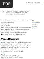 Mastering Markdown GitHub Guides