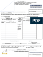 Republic of The Philippines: Subject/s To Add Total Number of Units/subject Load Remarks C/o Registrar Staff Processed by