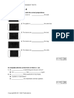 Test 4 - Module 4: Get To The Top 1 - Grammar Tests